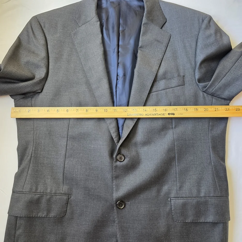 Hickey Freeman Beacon Blazer Men 42R Gray Wool USA Made Sport Coat Business